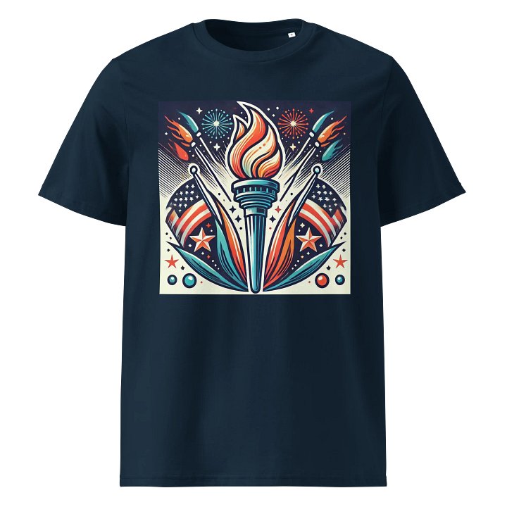 Torch of Freedom Unisex Organic T-Shirt product image (1)