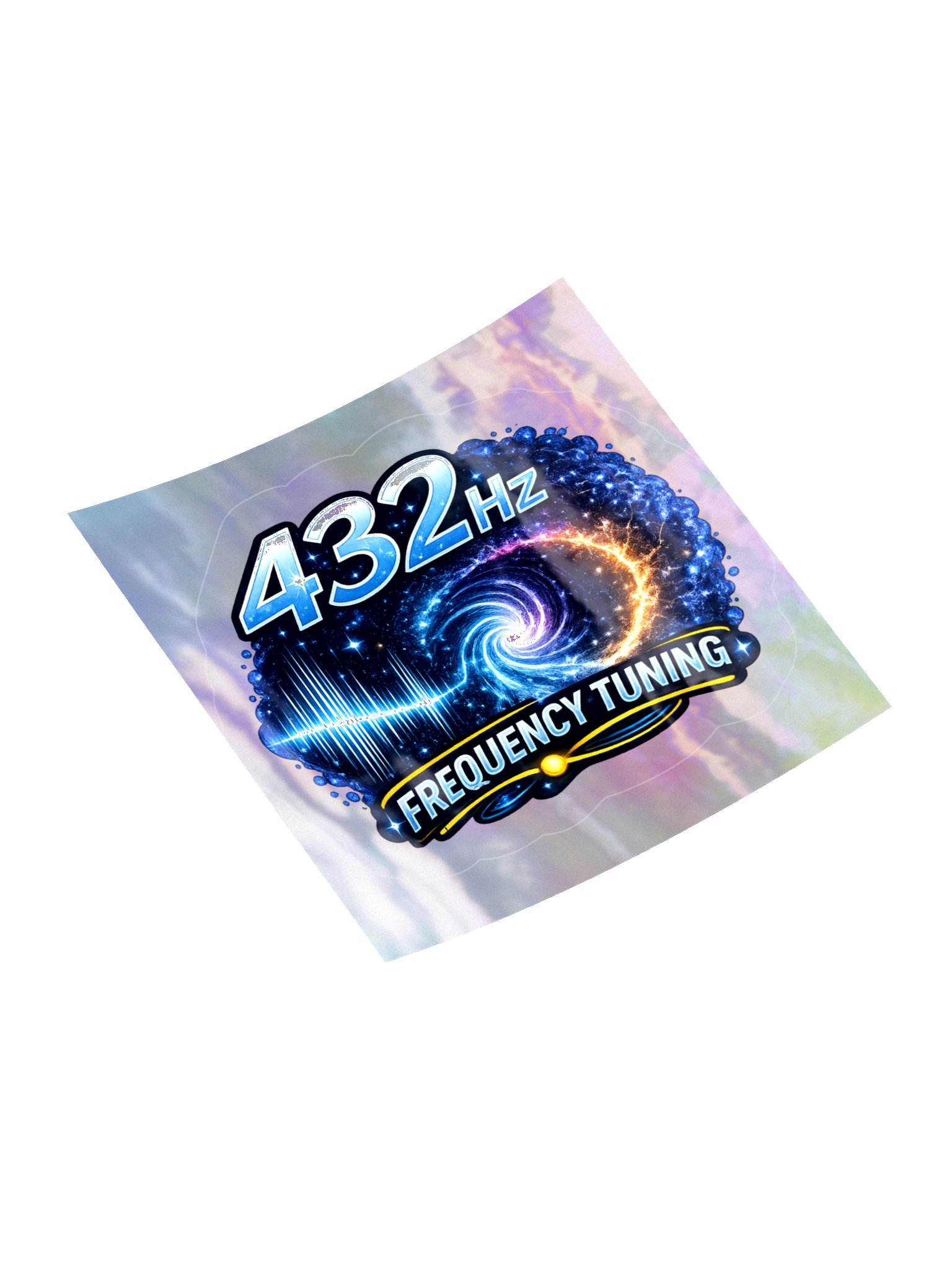 432 Hz Frequency Sticker on Holographic backing product image (12)