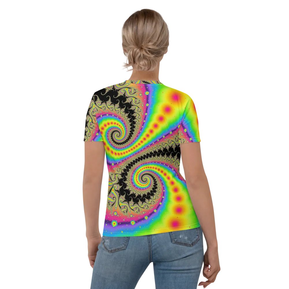Fractal women's T-shirt - Pink Lemonade and Candy Twists product image (2)