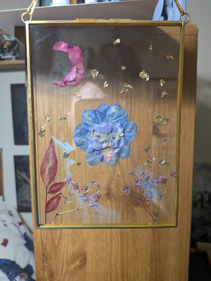Ghastly In Lavender - Dried Pressed Florals On Glass product image (4)