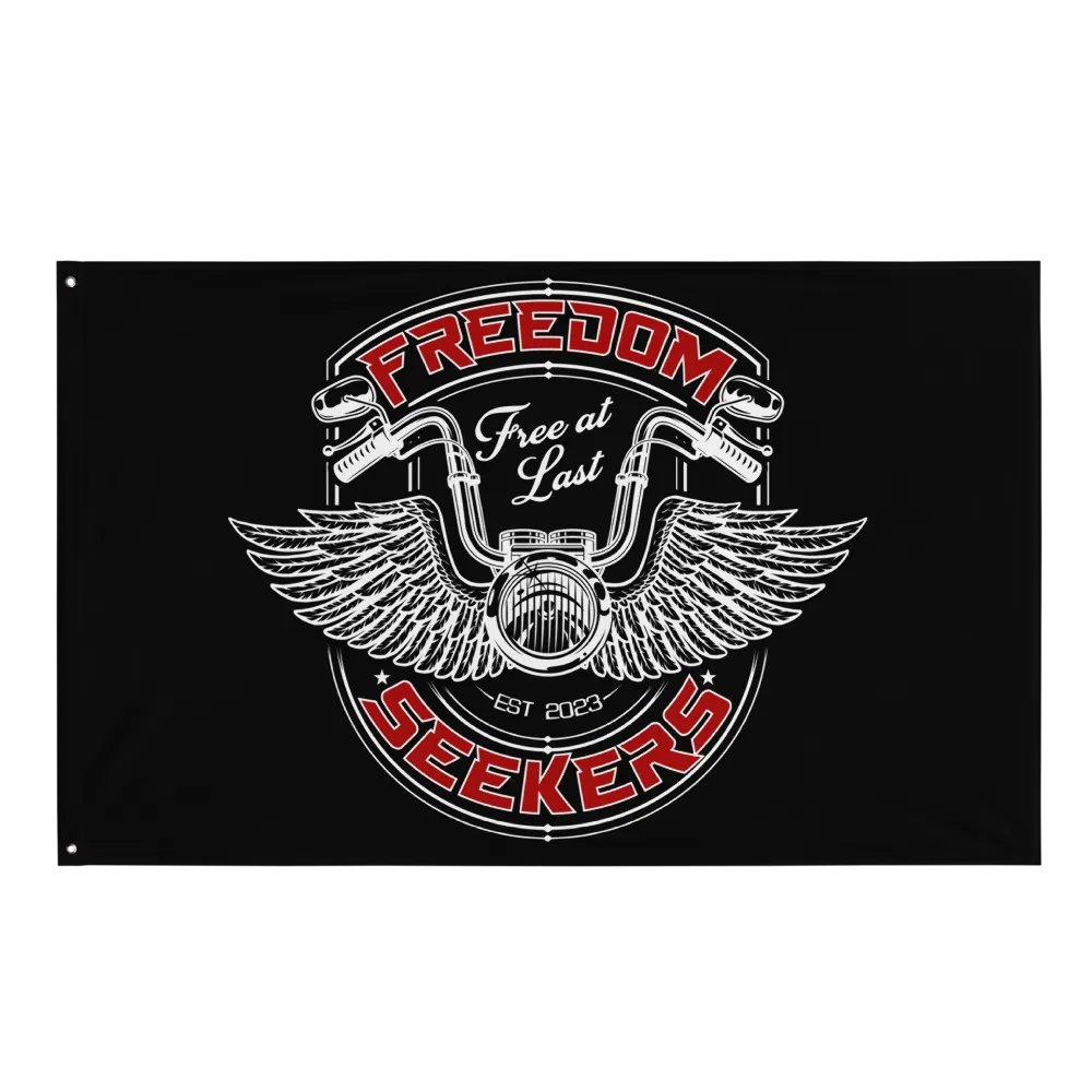 Freedom Seekers Flag Black product image (1)