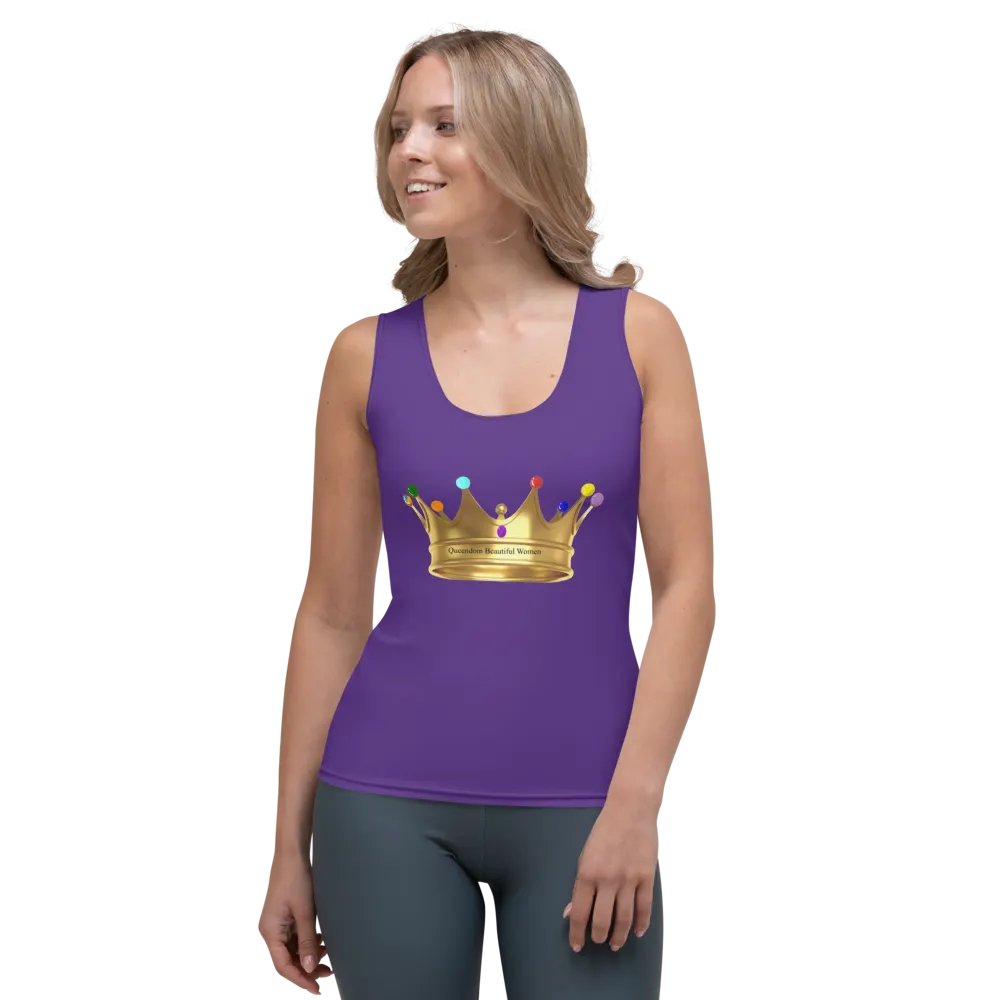 Queendom Beautiful Women Crown Tank Top/Purple (TM) product image (3)