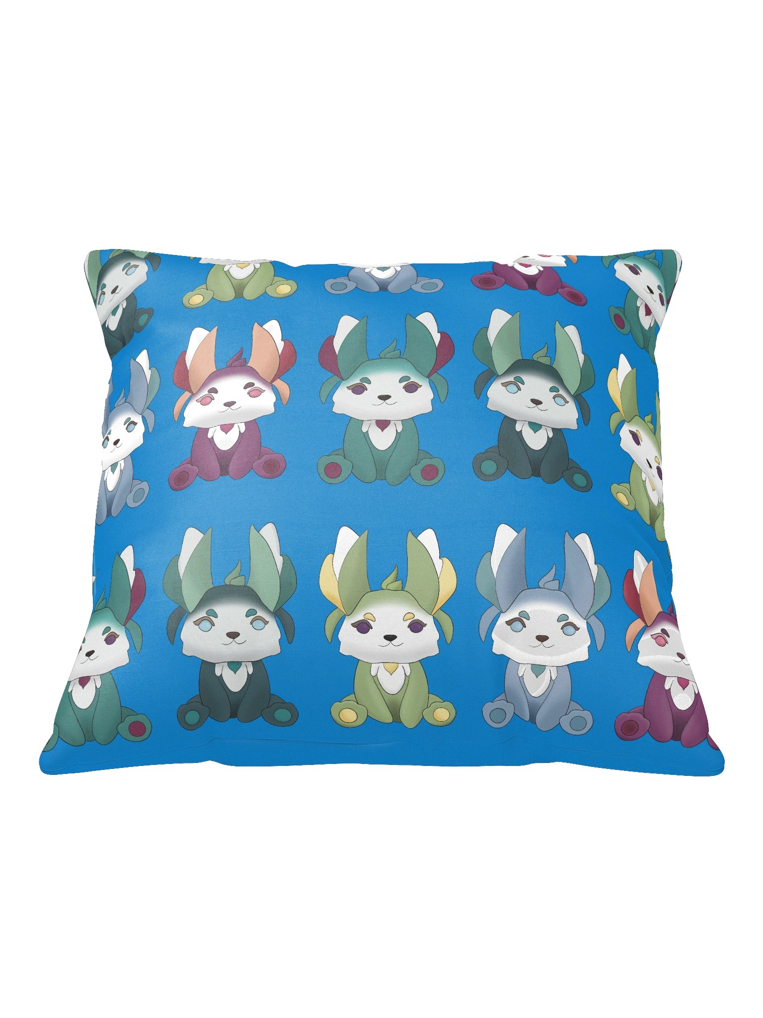 Blue Flutterfox Pattern Pillow - Palia-Inspired product image (1)