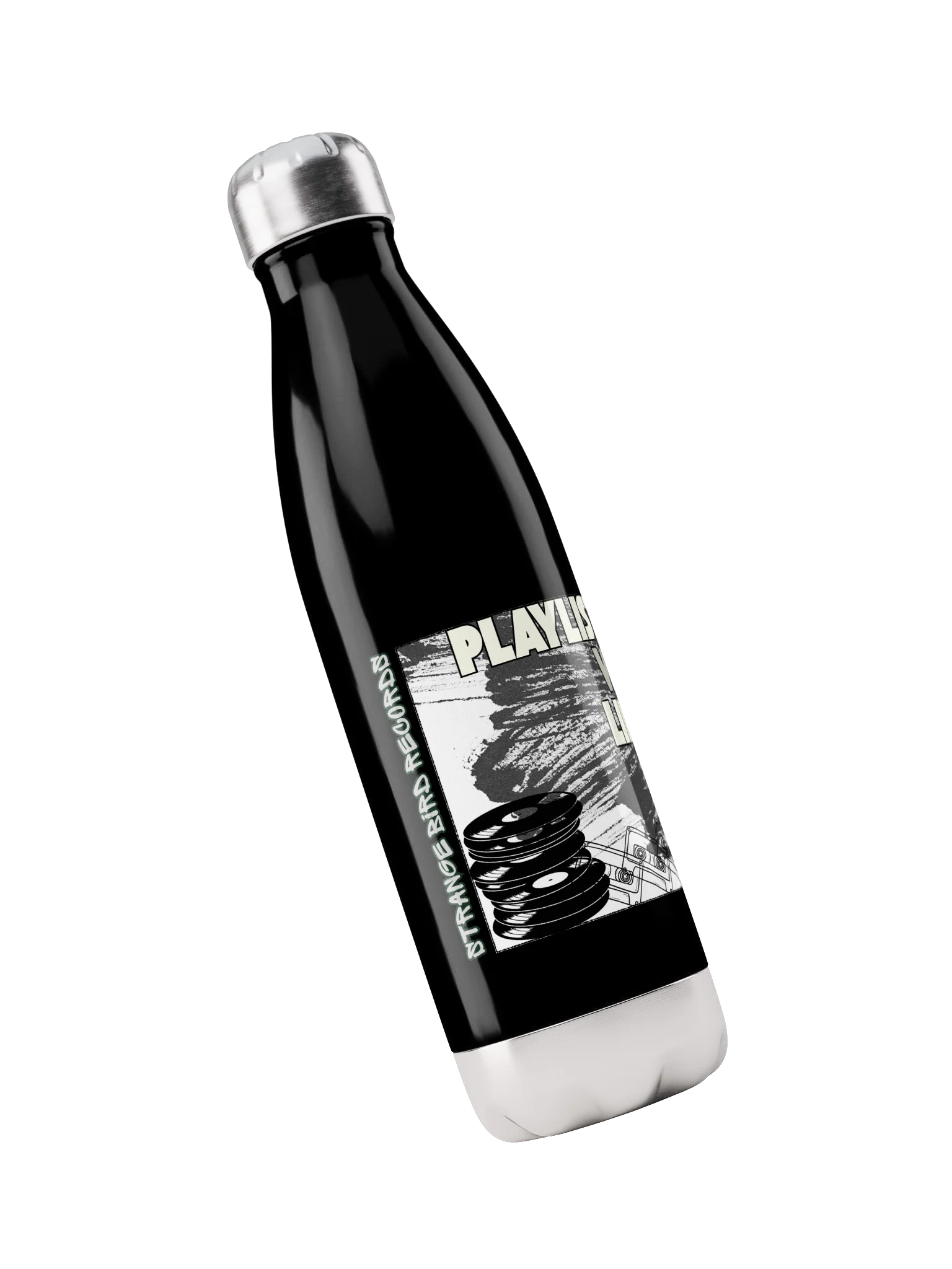 Playlists We Like Stainless Steel Water Bottle product image (1)