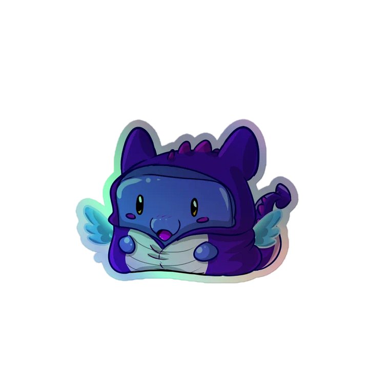 Dragon Squish Onesie Sticker- Holographic product image (2)