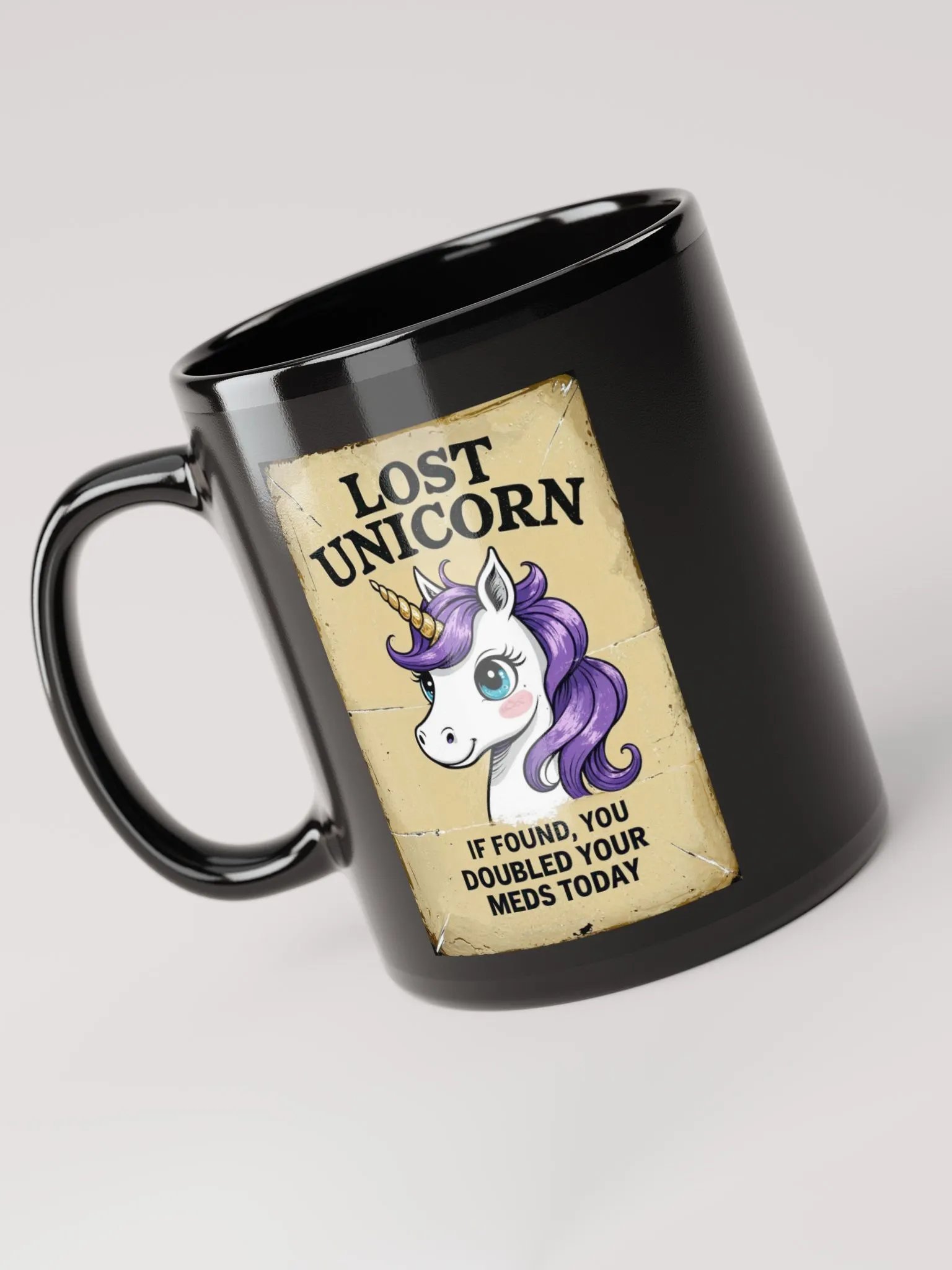 Lost Unicorn Black Mug product image (5)