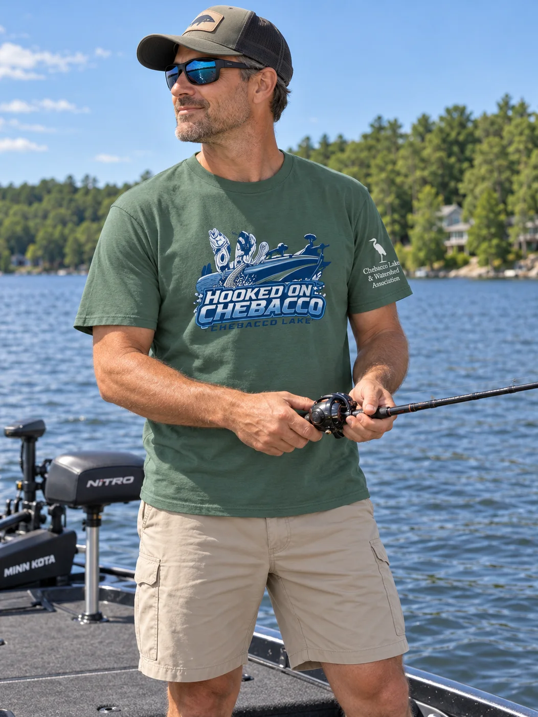 Hooked on Chebacco Tee