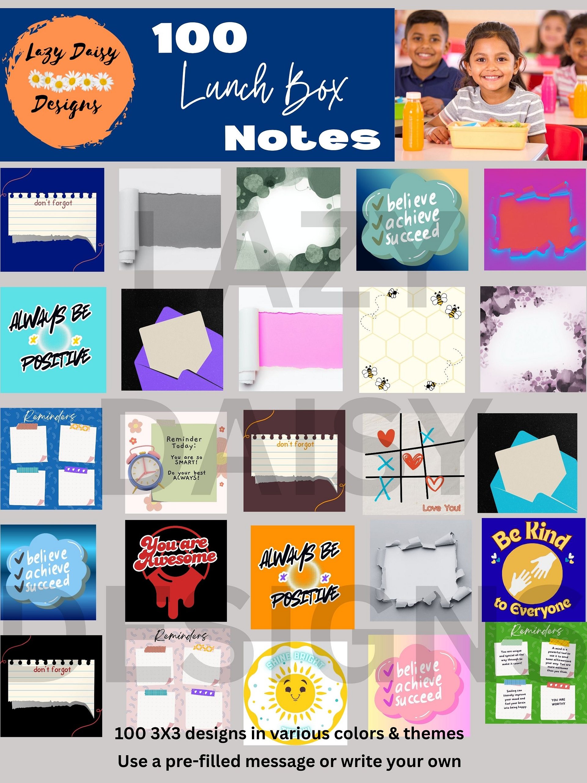Lunch Box Notes - 100 Designs product image (6)
