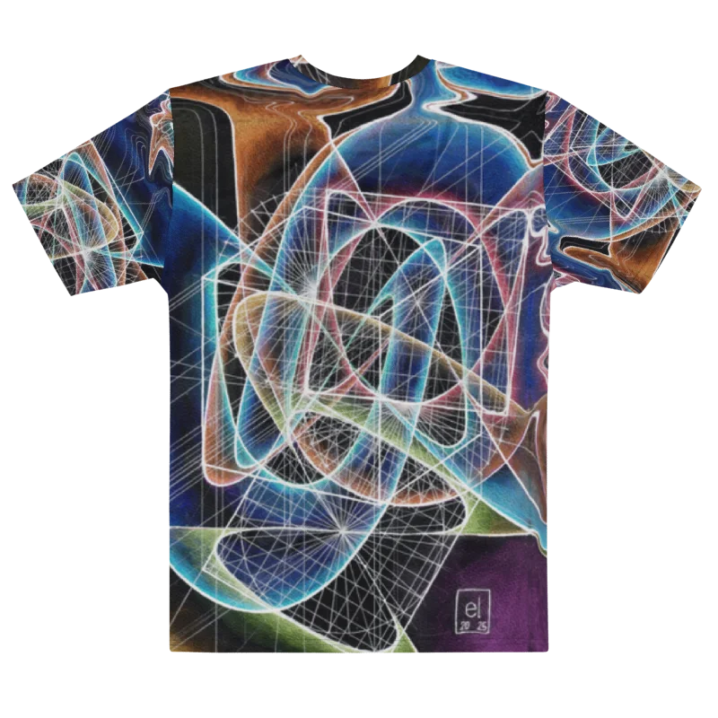 Translucent Heart - Geometric Negative Art Men's Crew Neck T-Shirt product image (4)