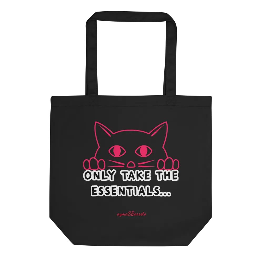 Neon Cat Essentials Tote Bag product image (1)