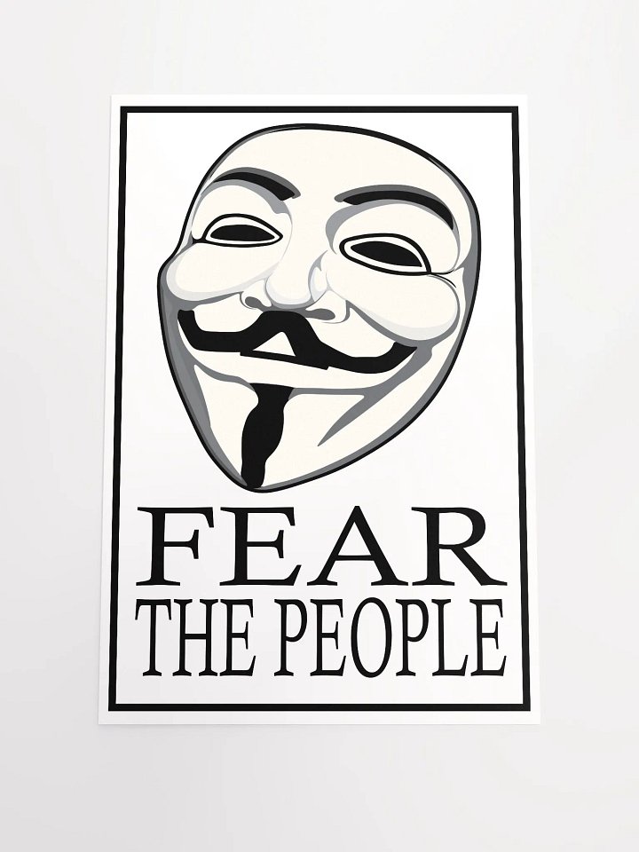 Fear The People - Black - Enhanced Matte Paper Poster product image (2)