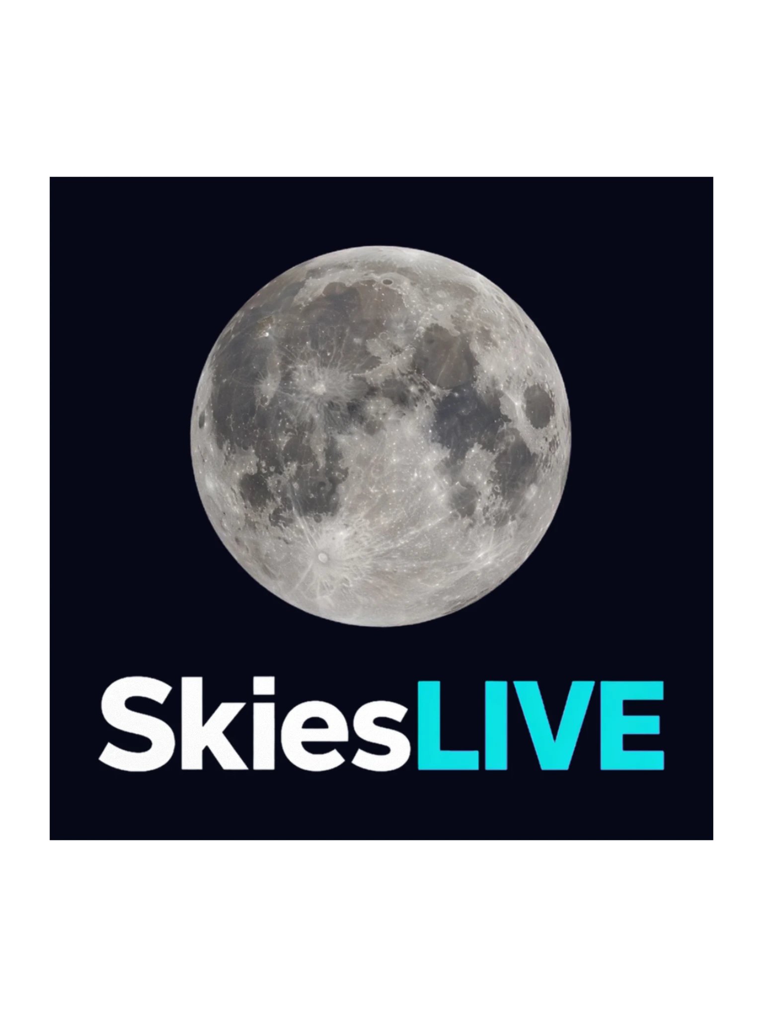 SkiesLIVE Moon Sticker product image (1)