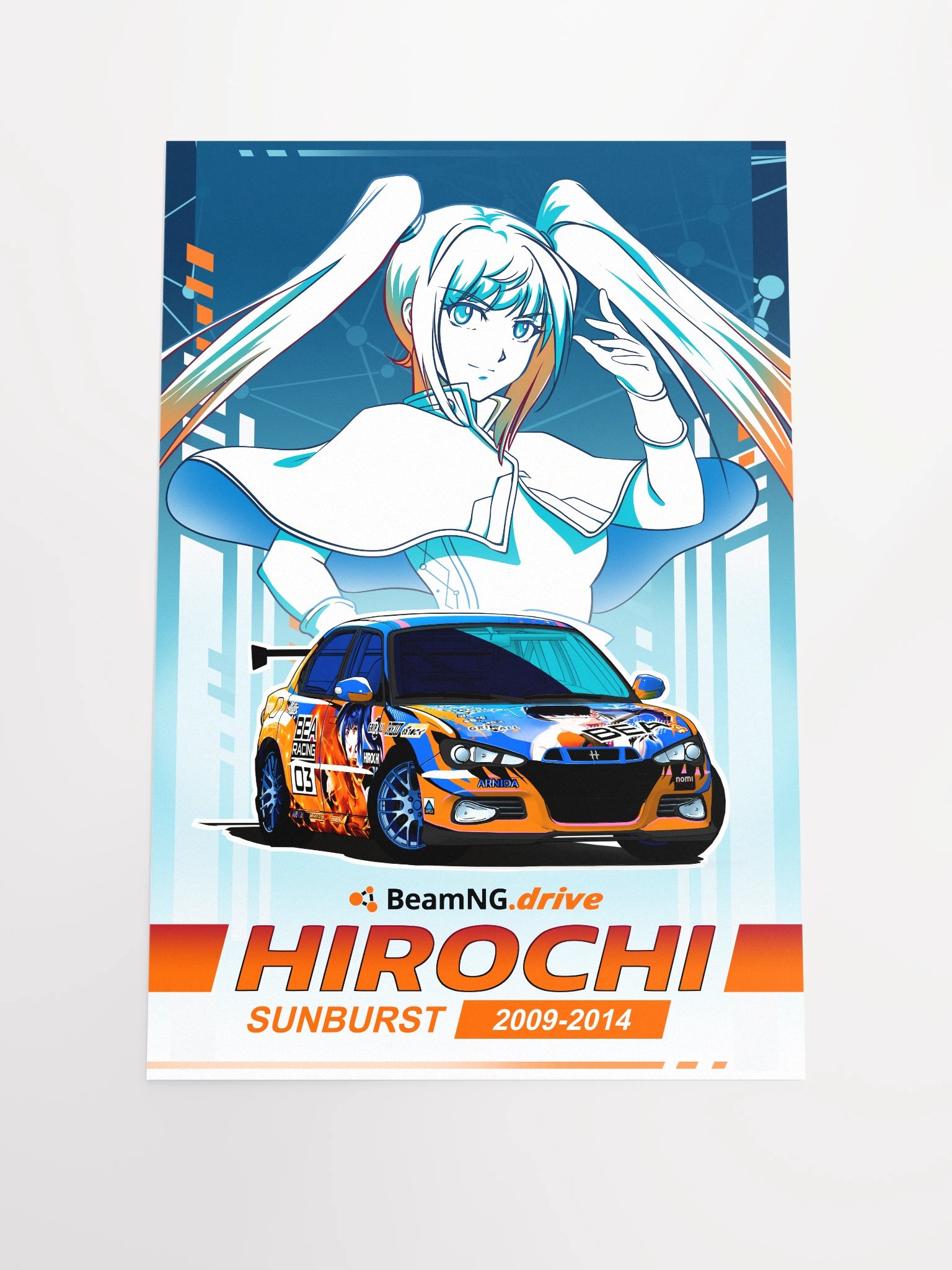 Itasha Livery Stylized Poster product image (4)