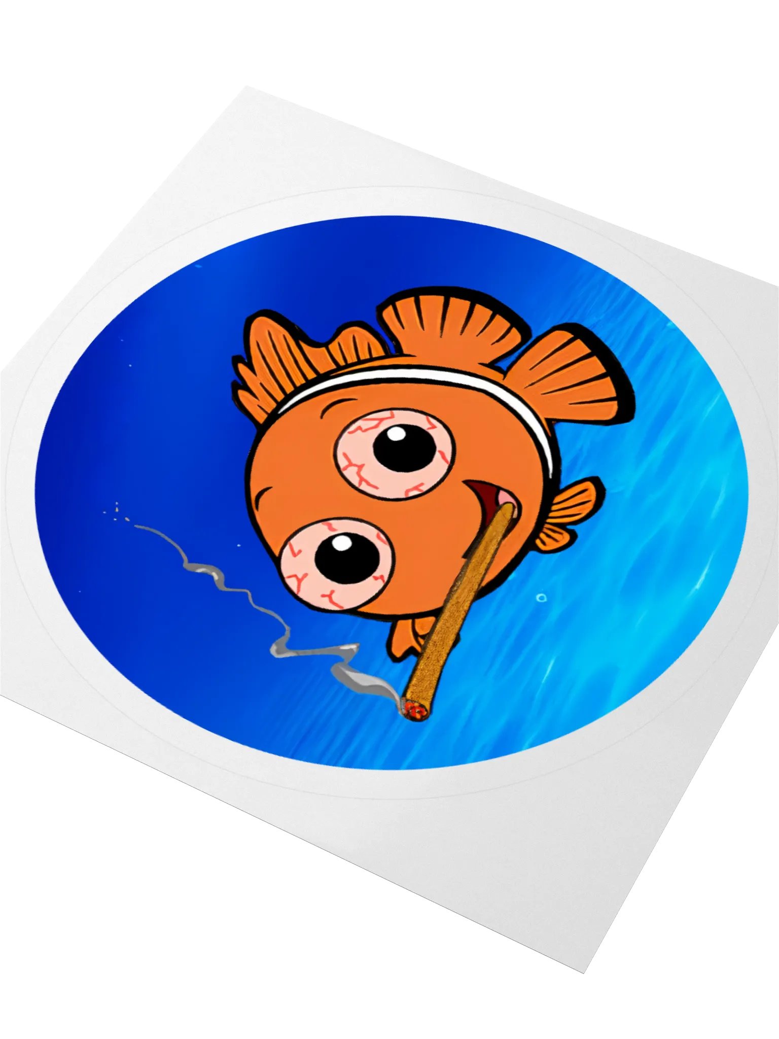Lowkey Fishy Sticker (with backdrop) product image (8)
