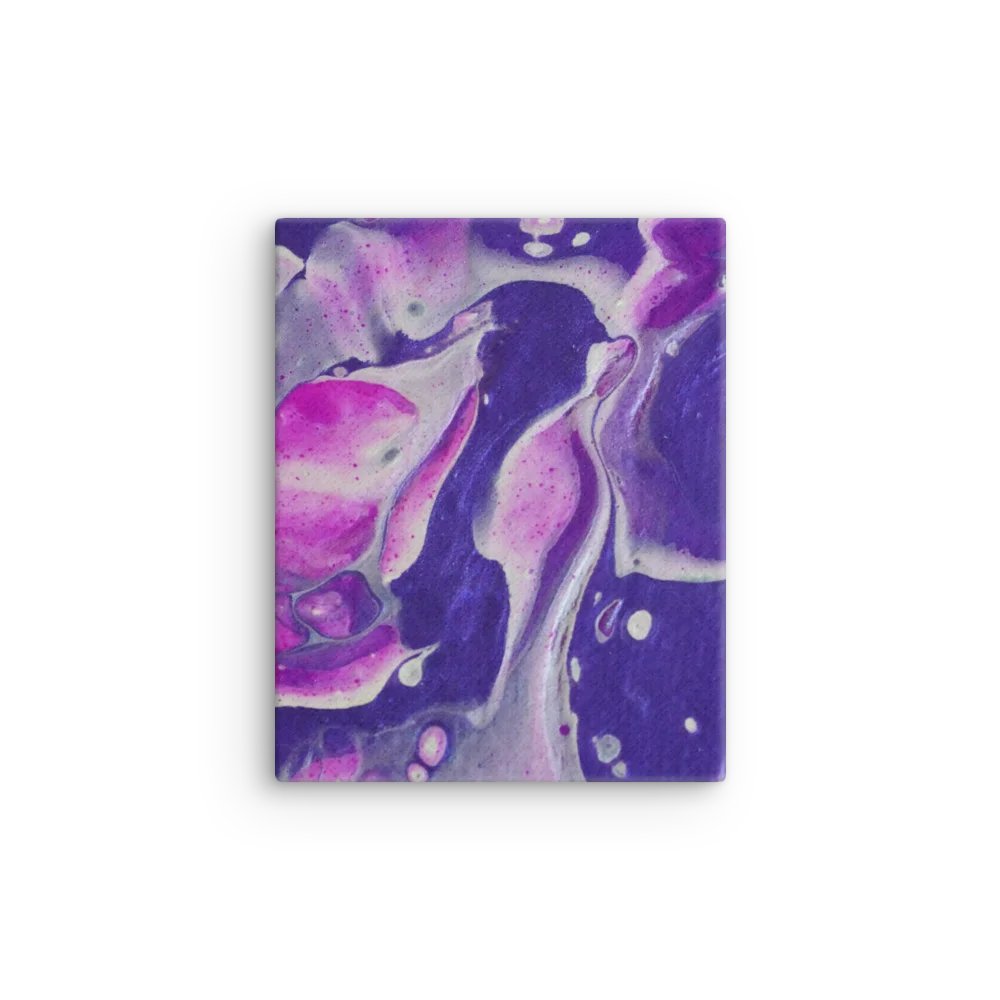 Purple Embrace Slim Canvas Art Print - choose size product image (1)