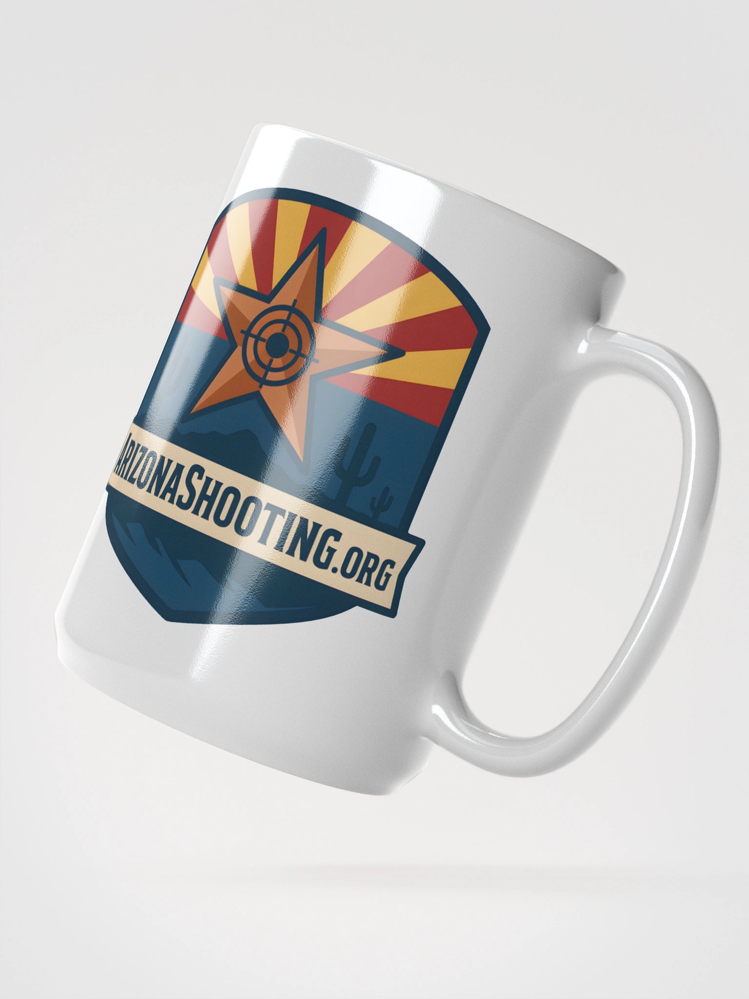 AZS Mug - White (Dual Logo) product image (3)