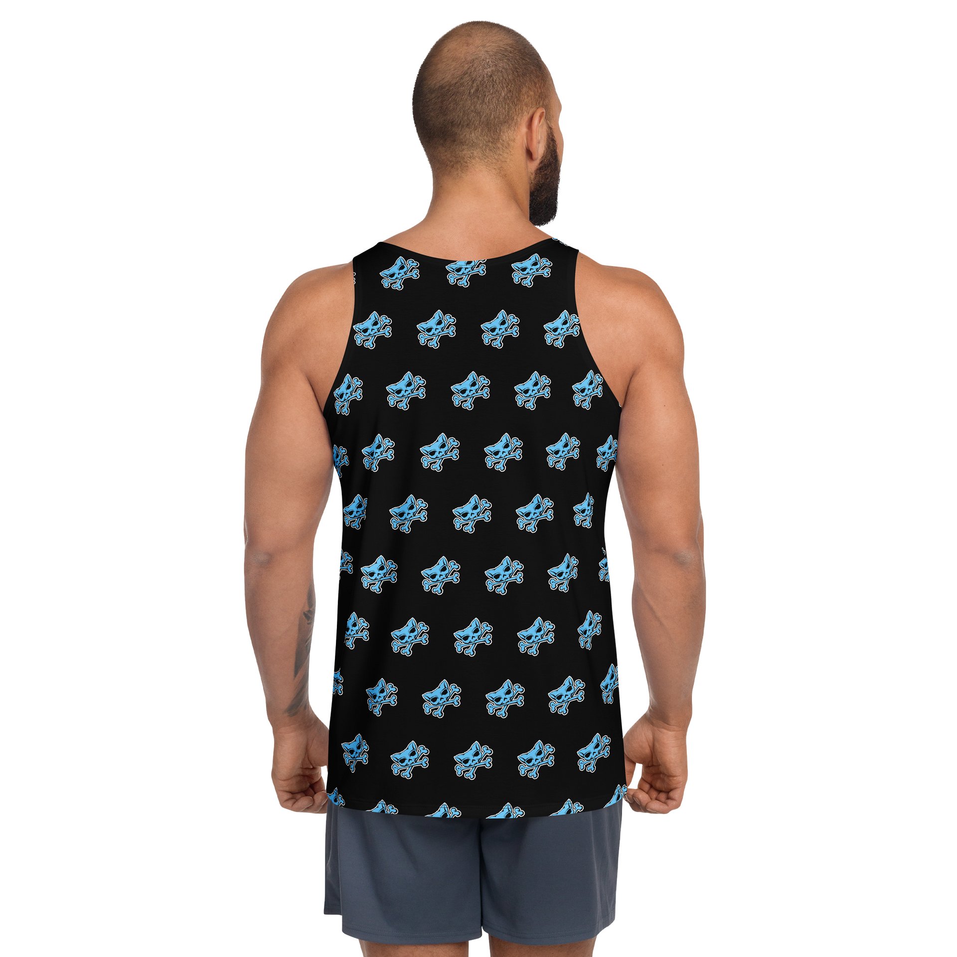 Blue Skull Designer Tank Top product image (4)