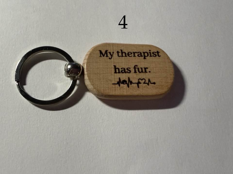 Pet Lover Vibes Wooden Keychains | Cat, Dog & Animal Designs | Gifts for Pet Parents (2) product image (4)