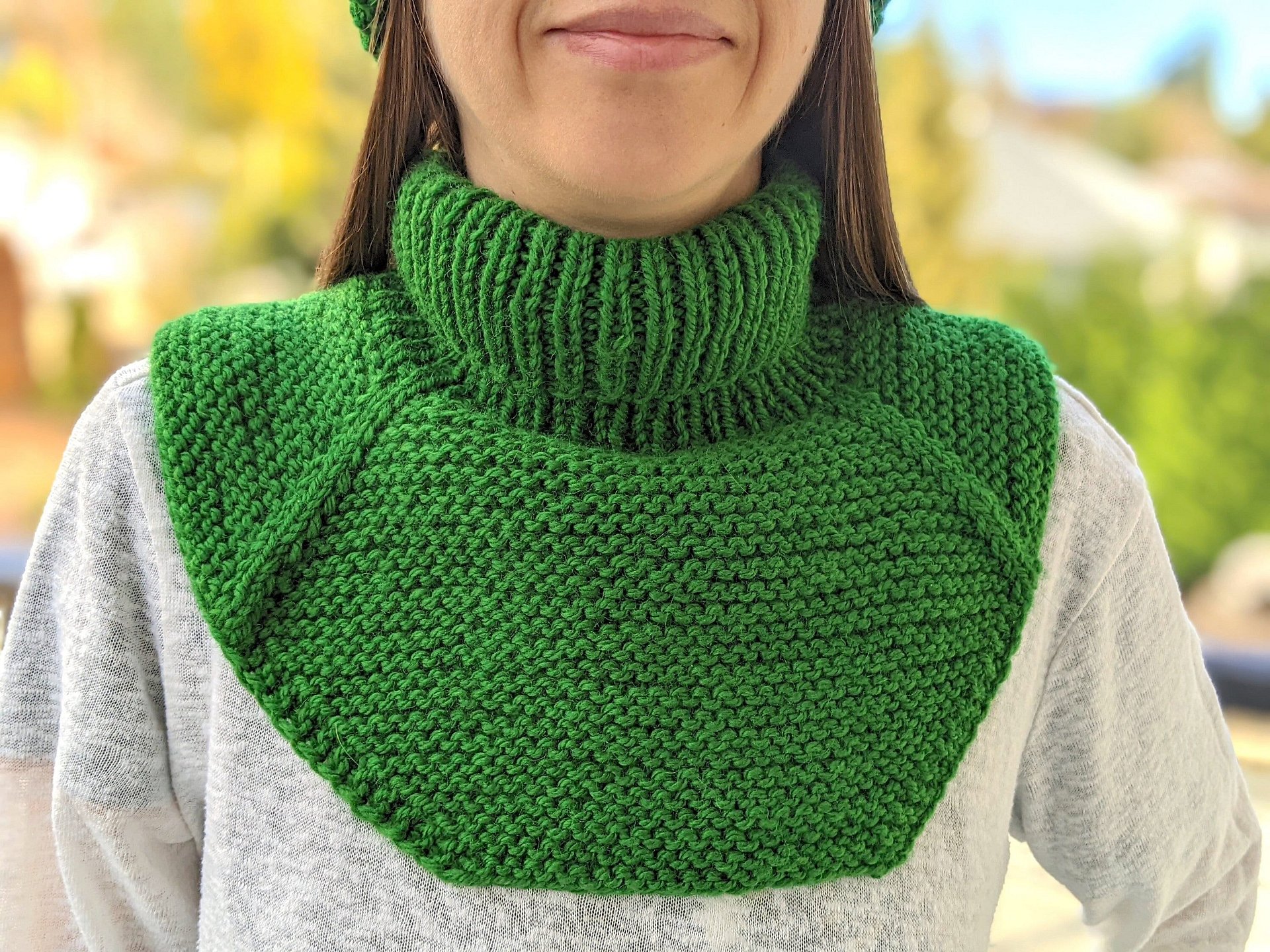 Turtleneck Dickey Knitting Pattern product image (1)
