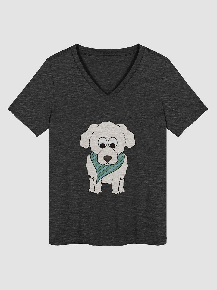 Bichon Frise Women's Relaxed V-Neck Tee product image (1)