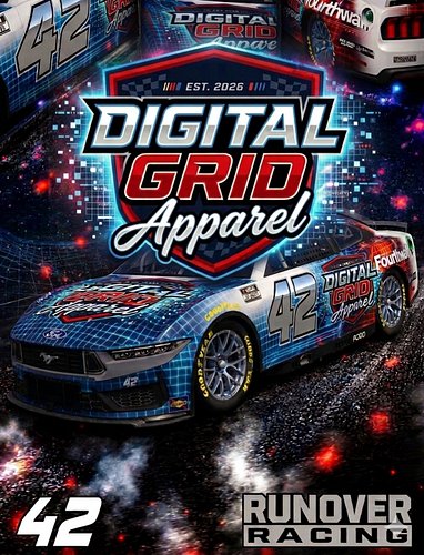 Don’t forget to Follow @runoverracing to see the Digital Grid Apparel Ford Mustang rip up the pavement in the Racers Elite Cu...