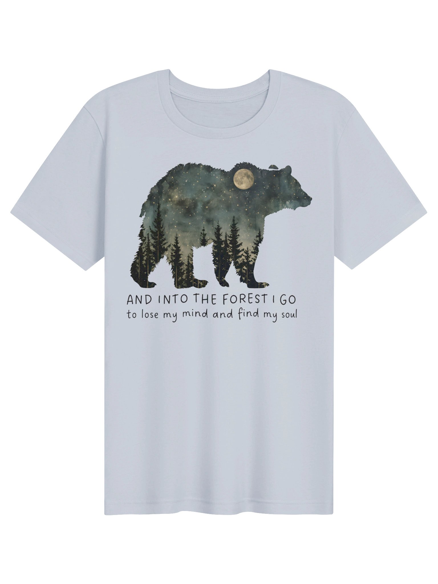 Into the Forest Bear Night Sky Tee product image (16)
