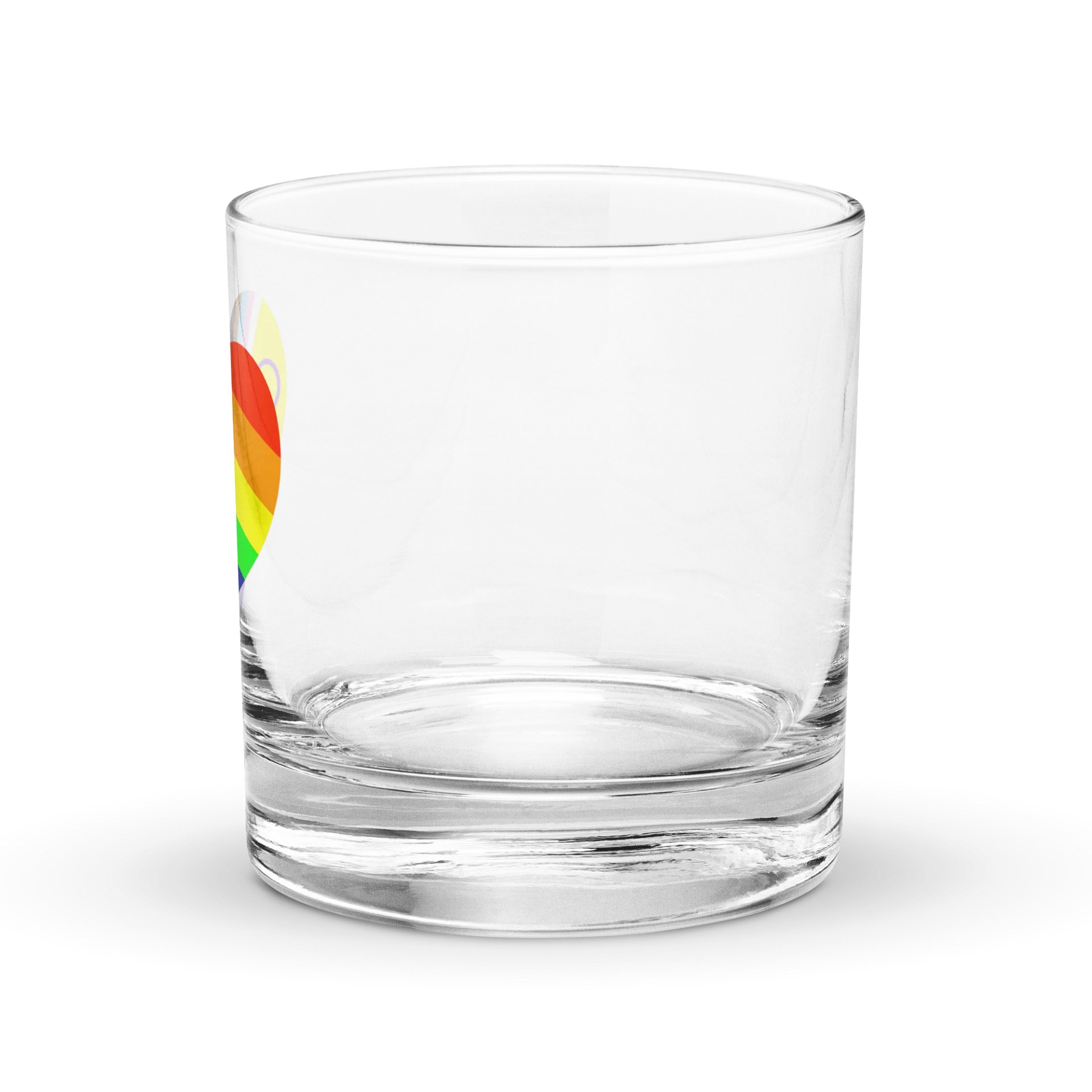 Pride Heart Rocks Glass product image (2)