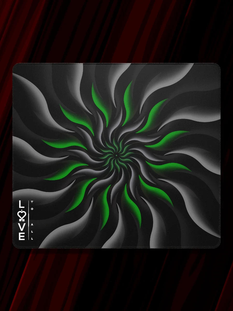 Green Mandala Large Mousepad product image (1)
