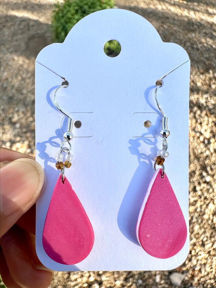 Rhodonite Delight Teardrop Earrings product image (2)