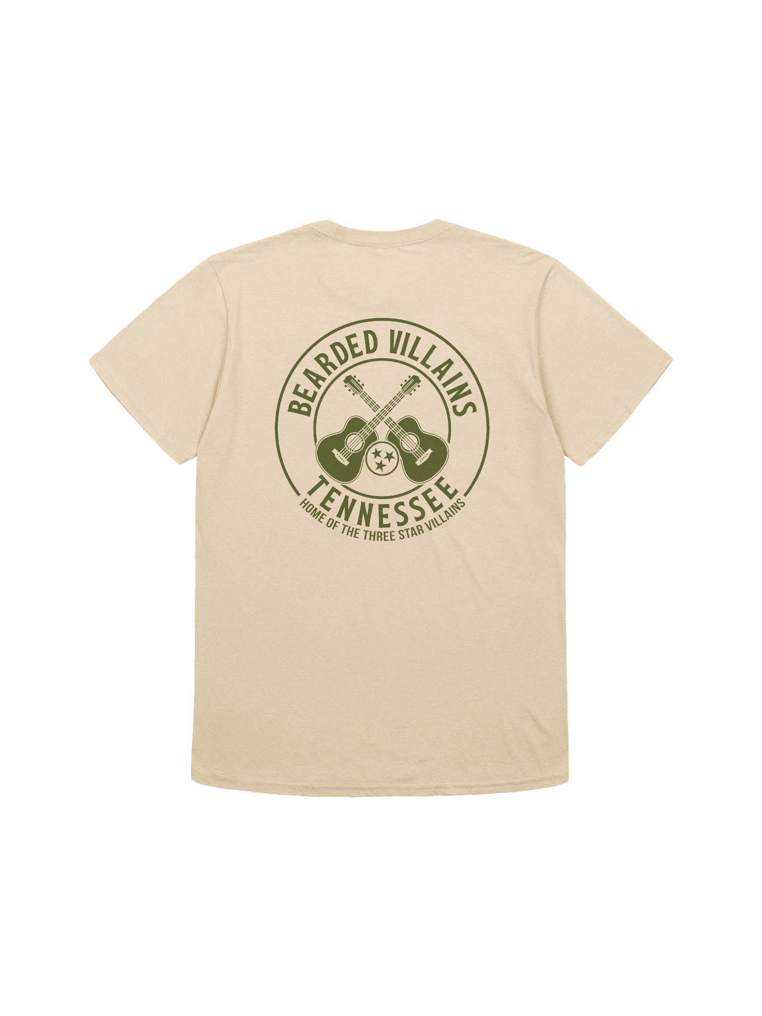 TSV Bearded Villains Tennessee “Tactical Grit Alternate” T-Shirt | Military Green on Combat Desert, Brown or Black | Rugged Brotherhood Strength & Everyday Utility product image (6)