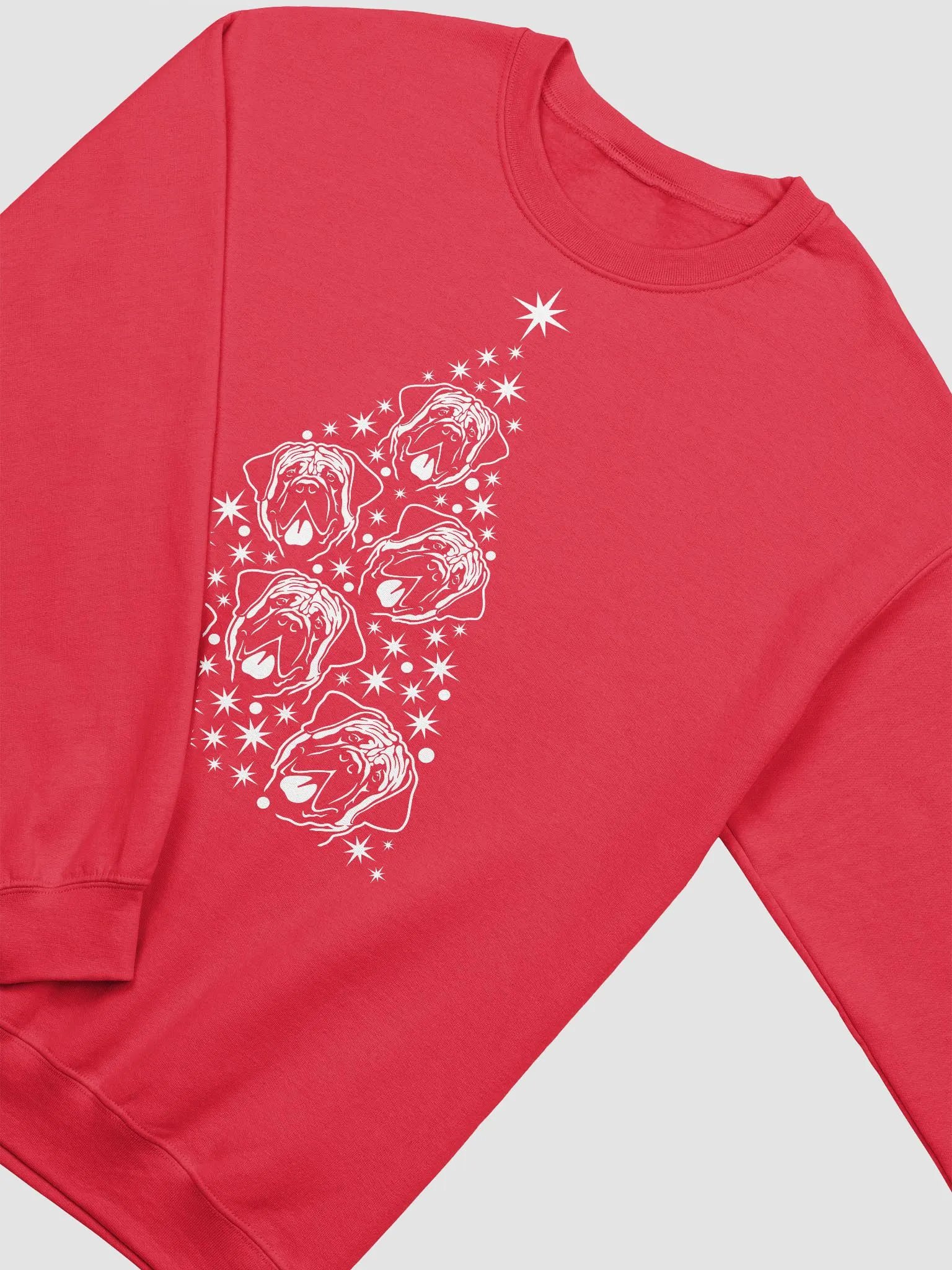 English Mastiff Christmas Tree Sweatshirt Design for English Mastiff Paw-rents product image (24)