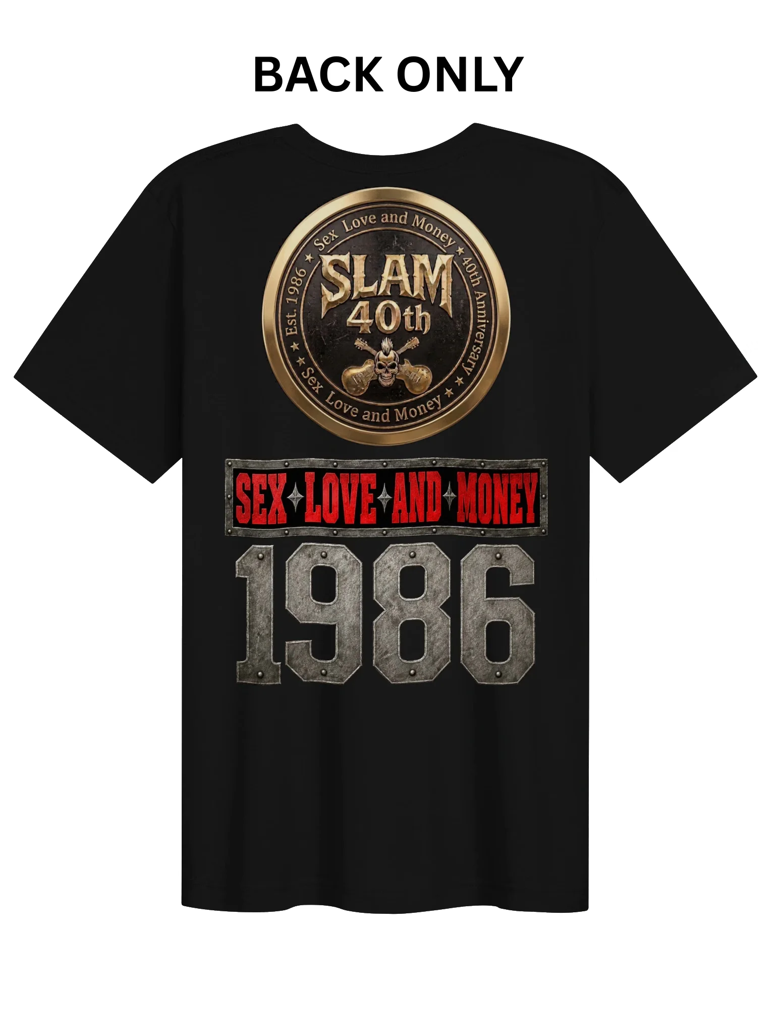 SLAM 40th Anniversary Skull & Guitars Tee product image (1)