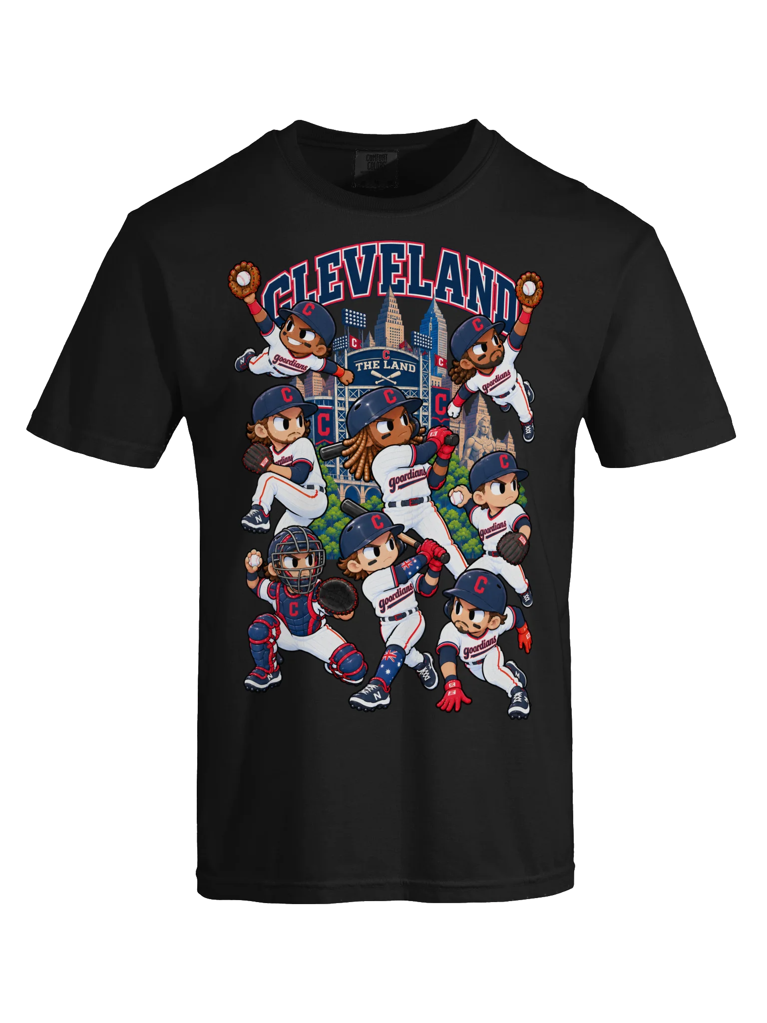 Cleveland Baseball Animated Player T-Shirt product image (33)