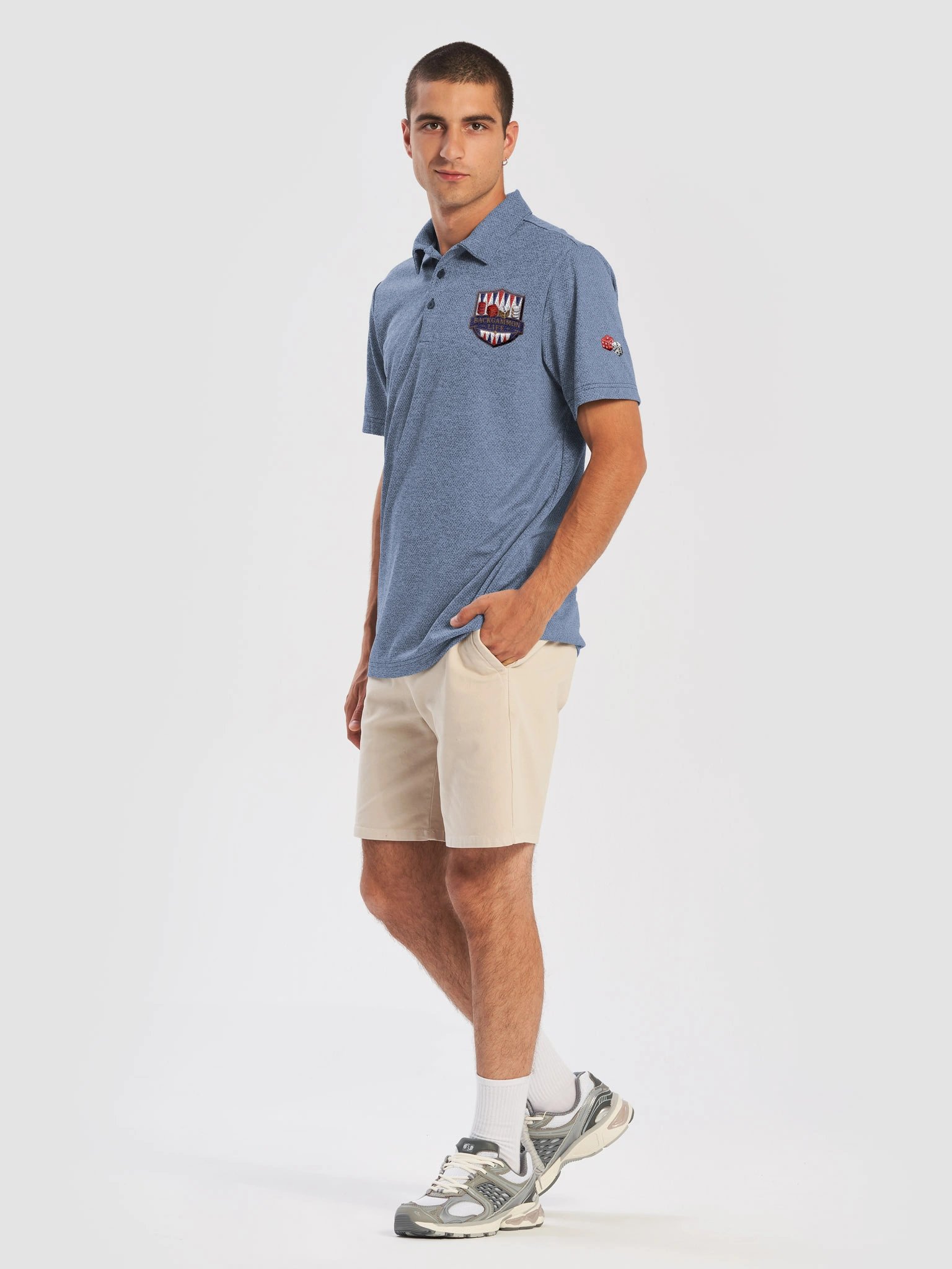 Backgammon Life EmbroiPoloered Crest product image (9)