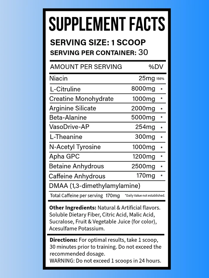PRE-WORKOUT ULTIMATE PUMP product image (2)