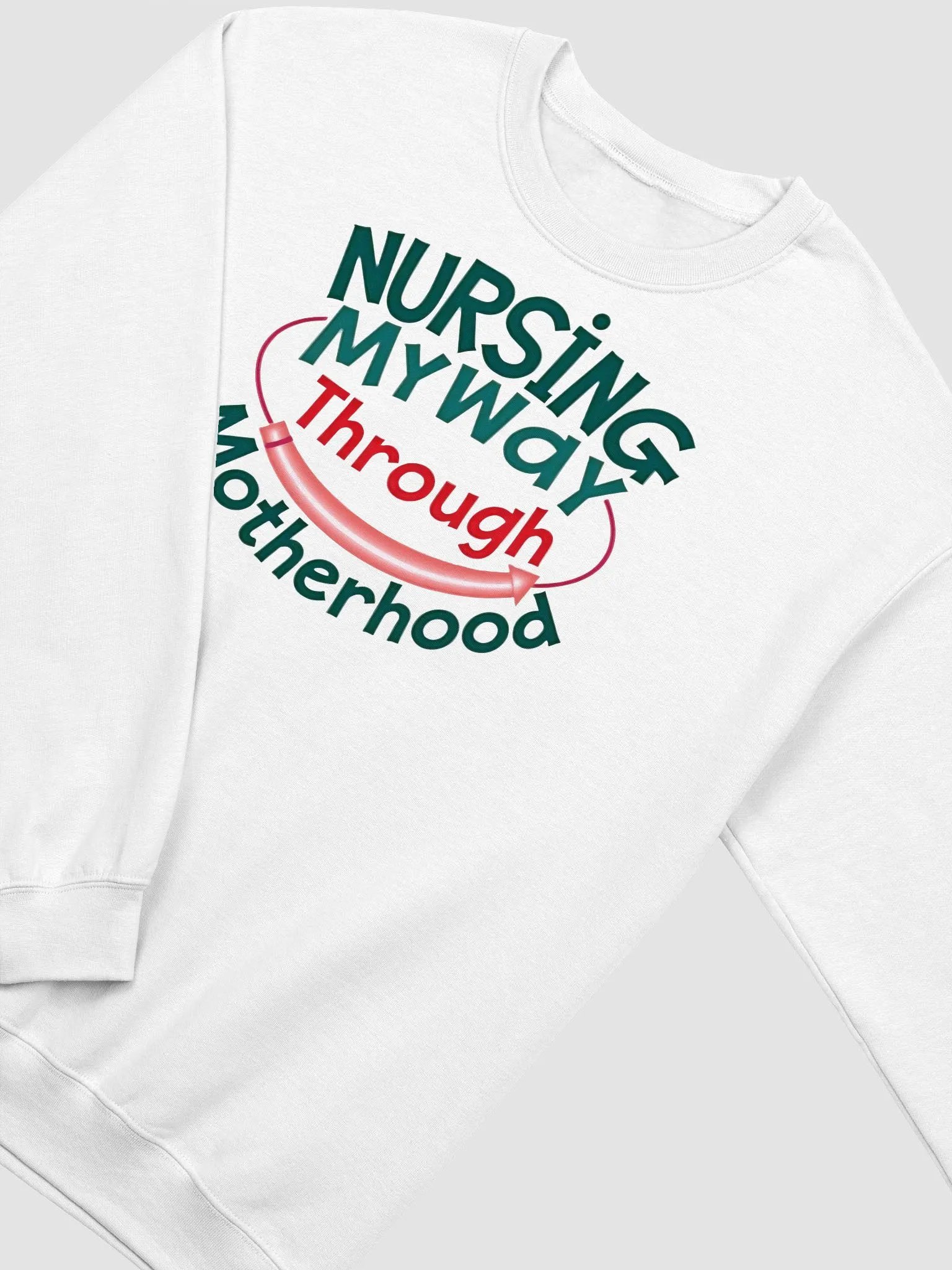 Nursing My Way Through Motherhood Crewneck Sweatshirt product image (9)