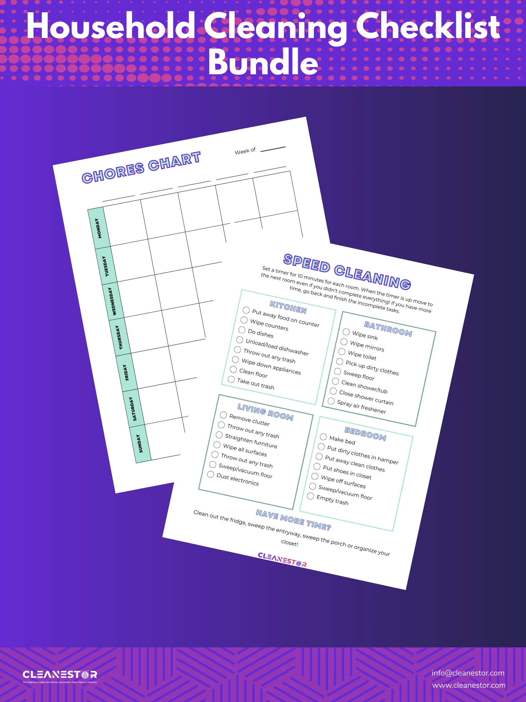 Household Cleaning Checklist Bundle product image (6)