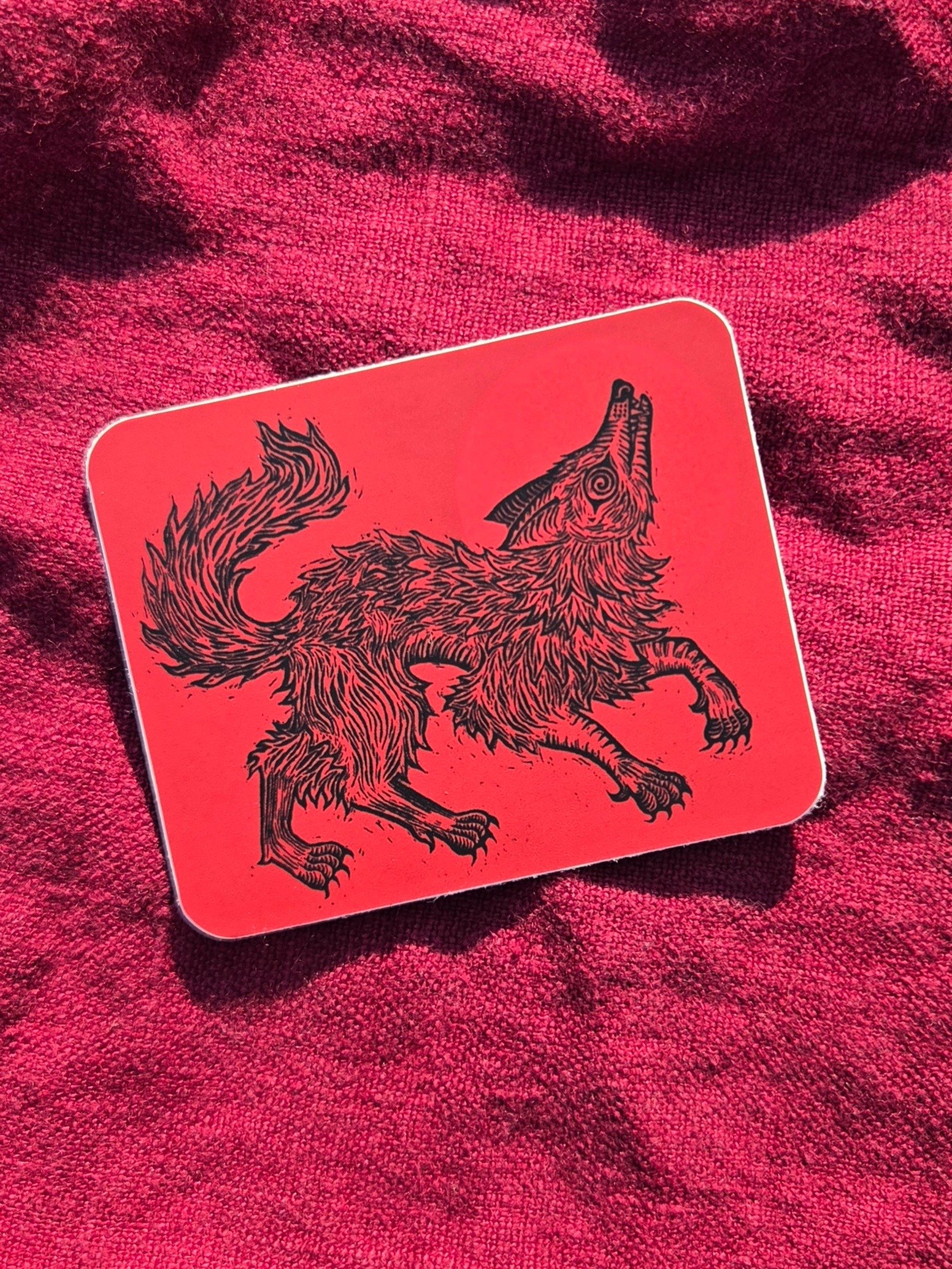 Werewolf Block Print Sticker product image (2)