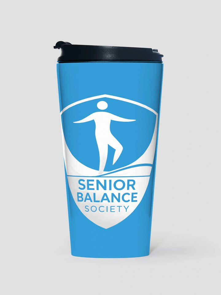 Senior Balance Society | Blue Travel Mug product image (1)
