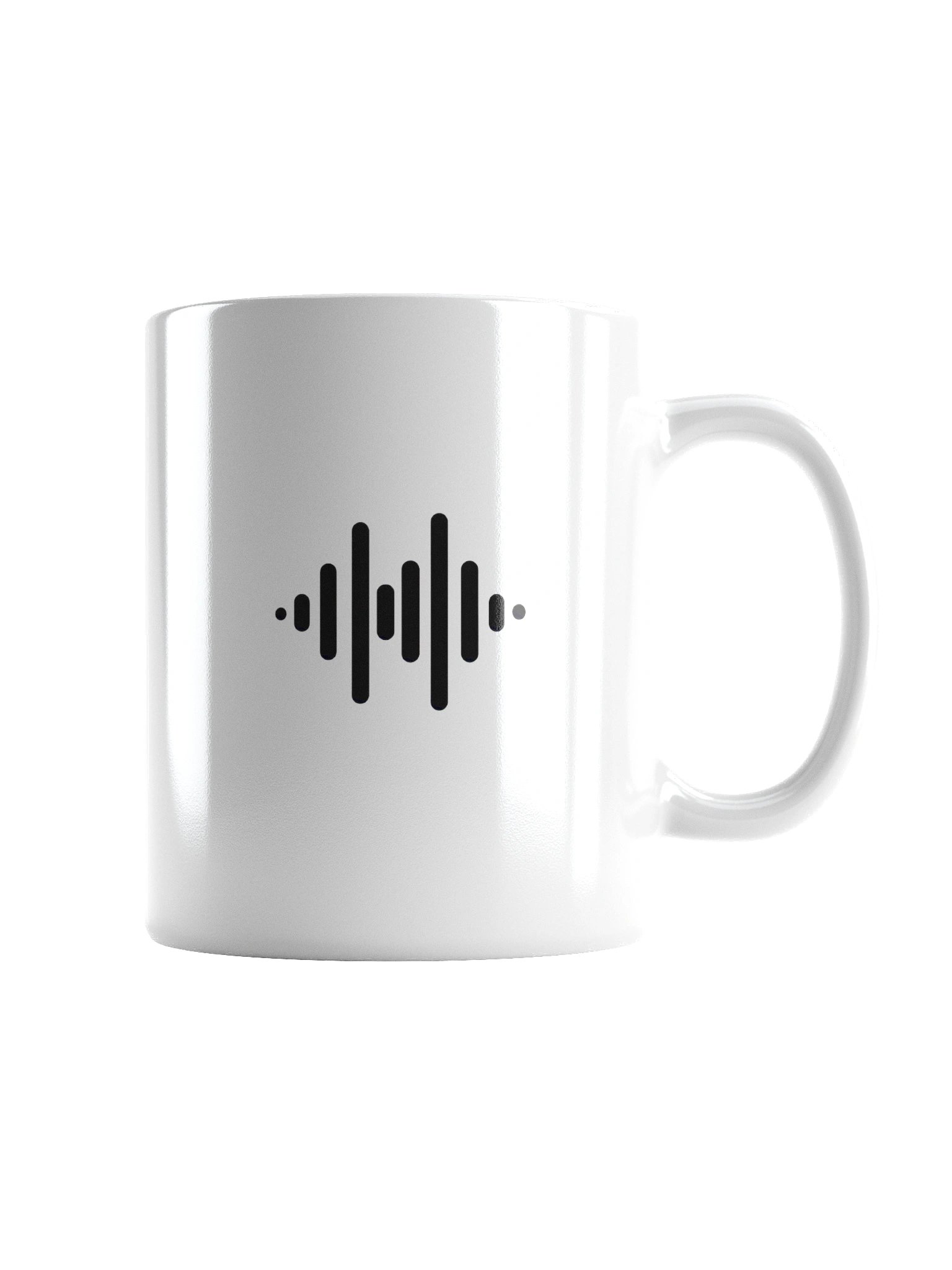 ASMR with MAPA White Mug – Black Soundwave Logo & Text (11oz, 15oz, 20oz) product image (5)
