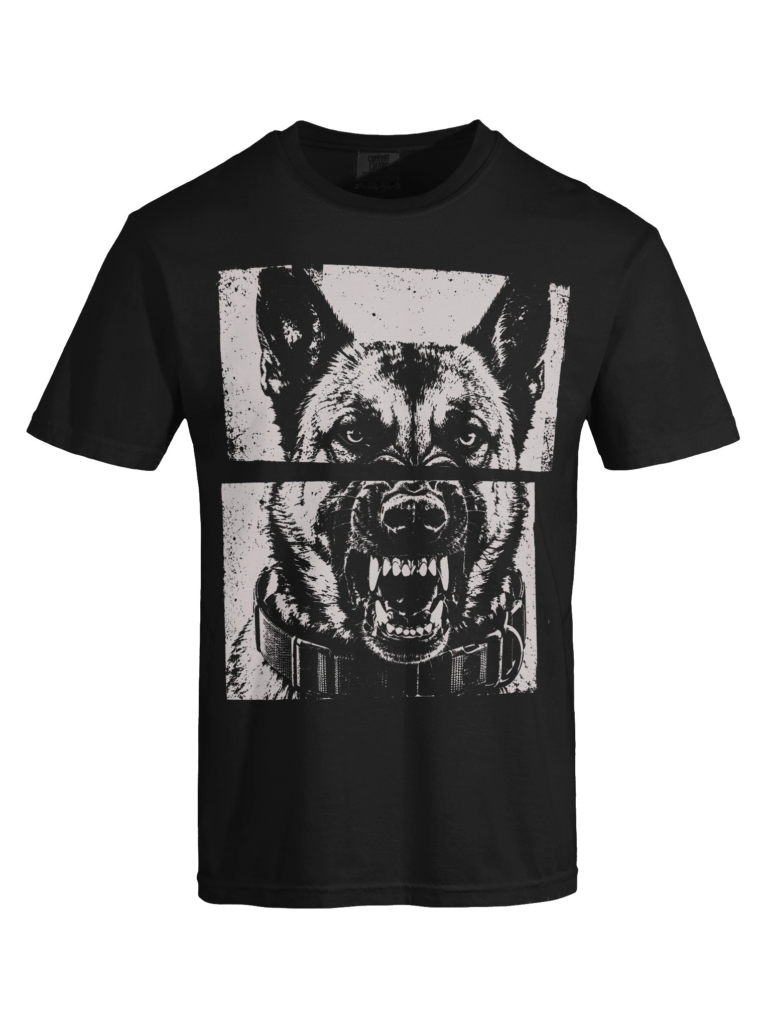 Angry German Shepherd Dog Heavyweight Vintage Graphic Tee product image (7)