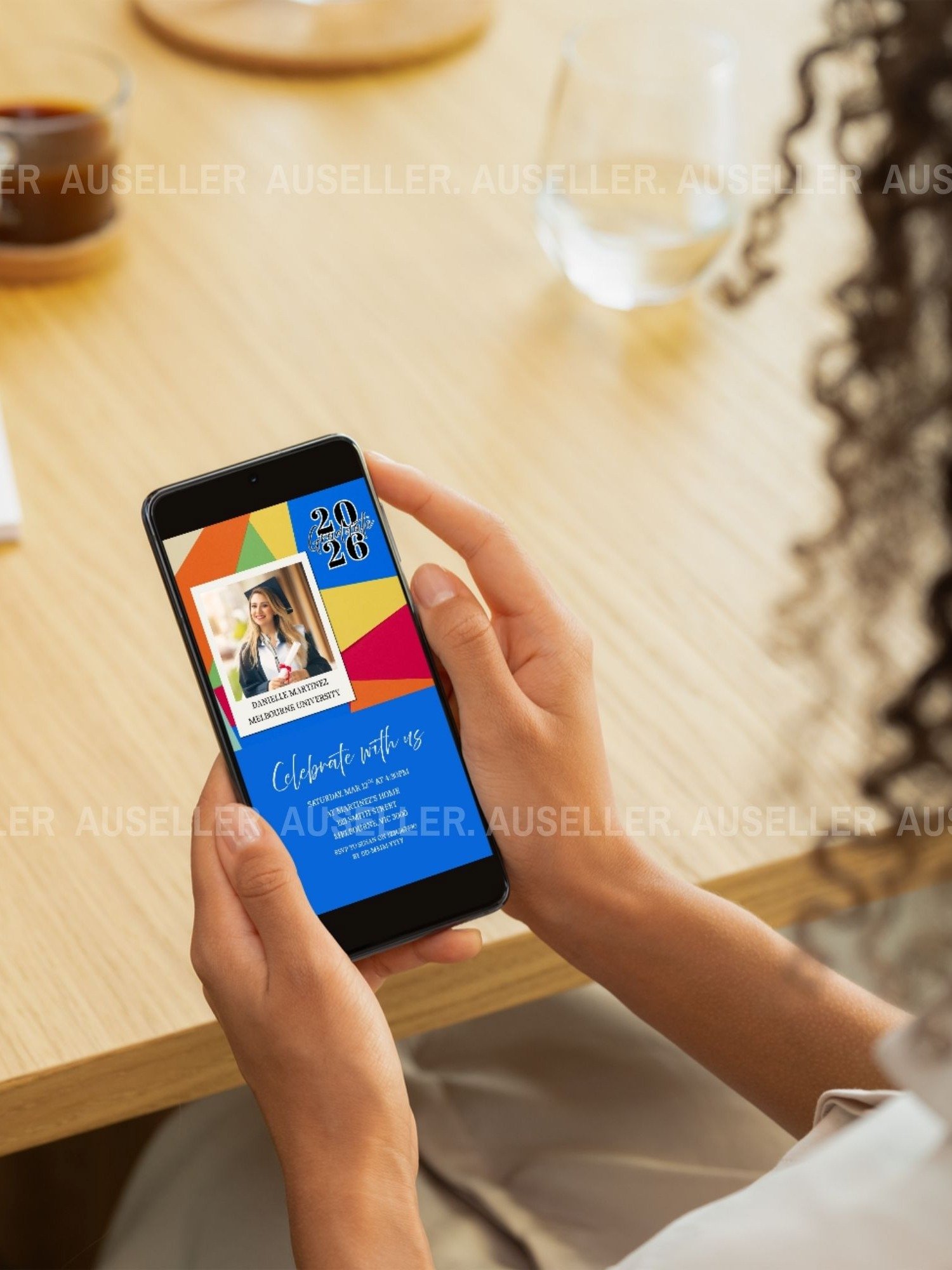 Colourful Graduation Invitation Template 2026 Editable Canva product image (7)
