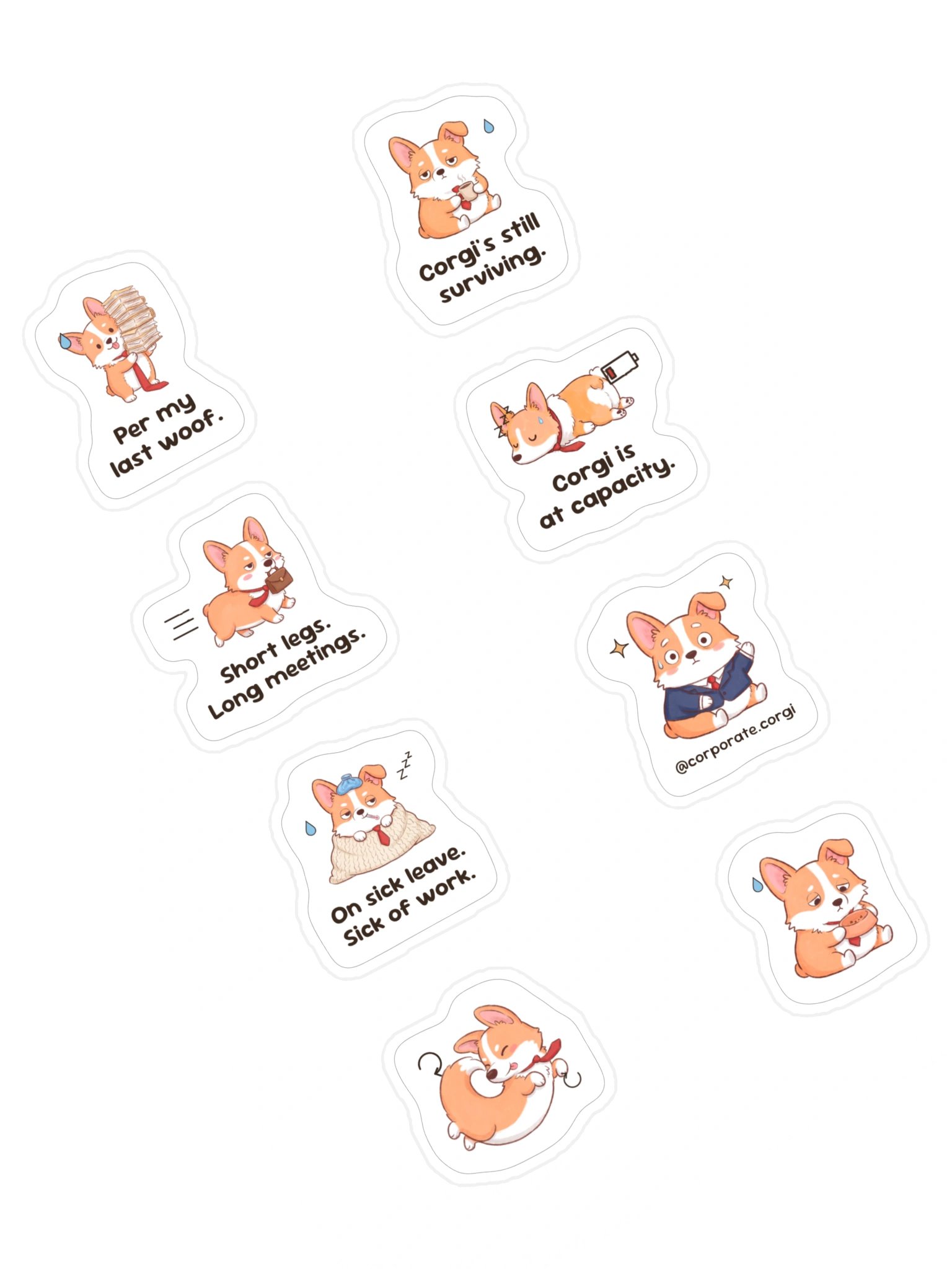 Corporate Survival Sticker Sheet product image (1)