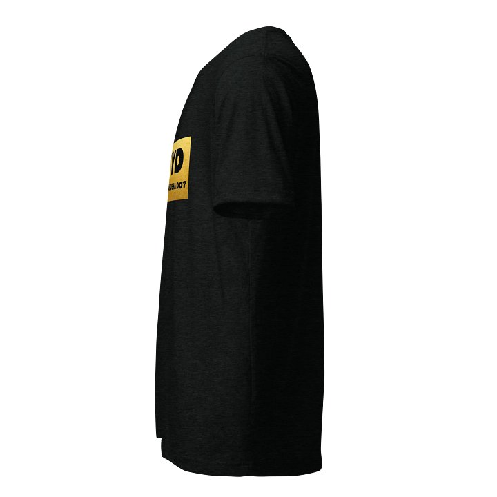 WWYD GOLD PRINT BLACK T-SHIRT product image (2)