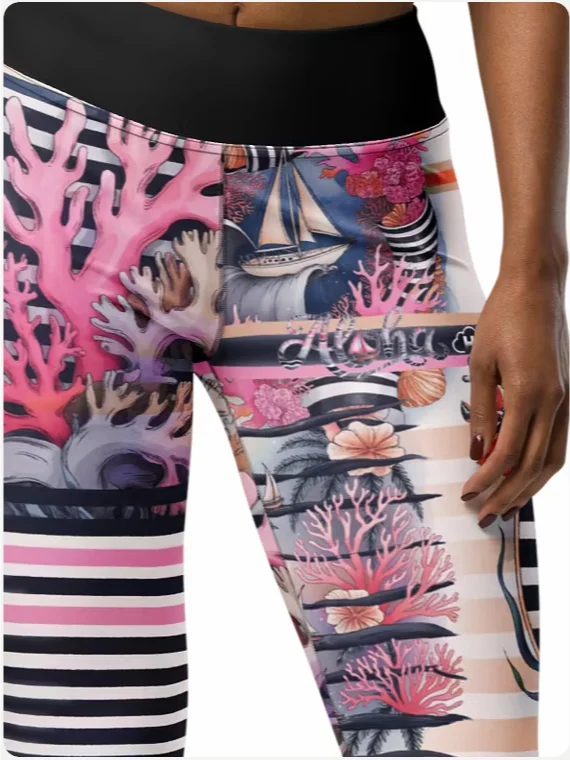 Marine Sunset-yoga leggings product image (3)