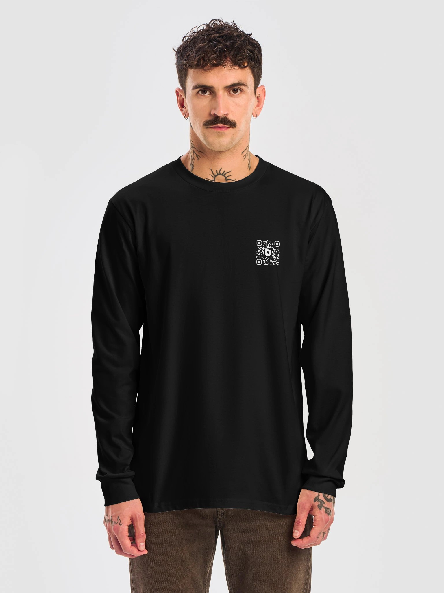 The Danfinity Fandinity Club - Spirals - Dark Color/ White Print - AS Colour Long Sleeve product image (4)