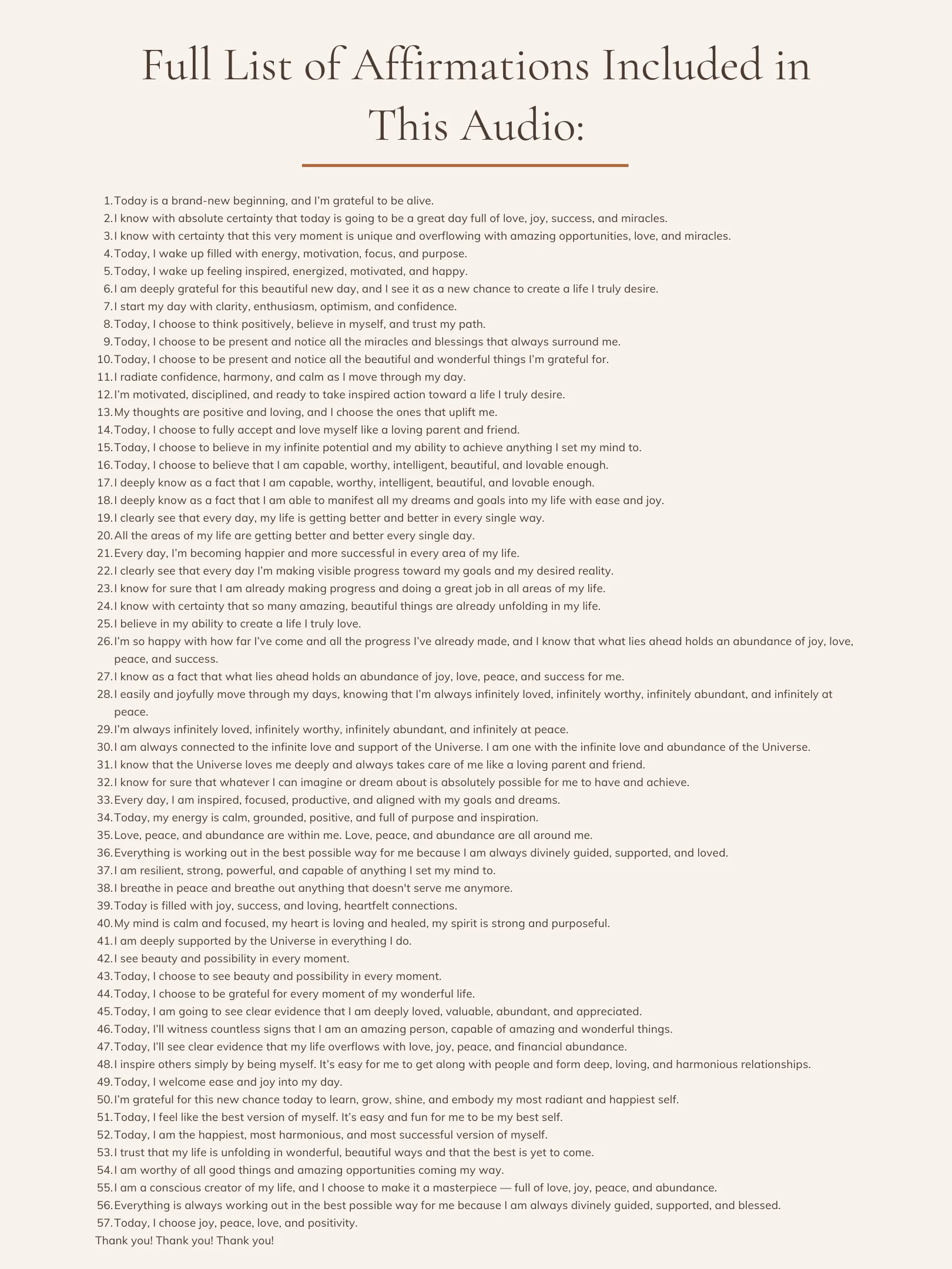 Daily Morning Affirmations for Positive Energy & Success | MP3 download product image (3)