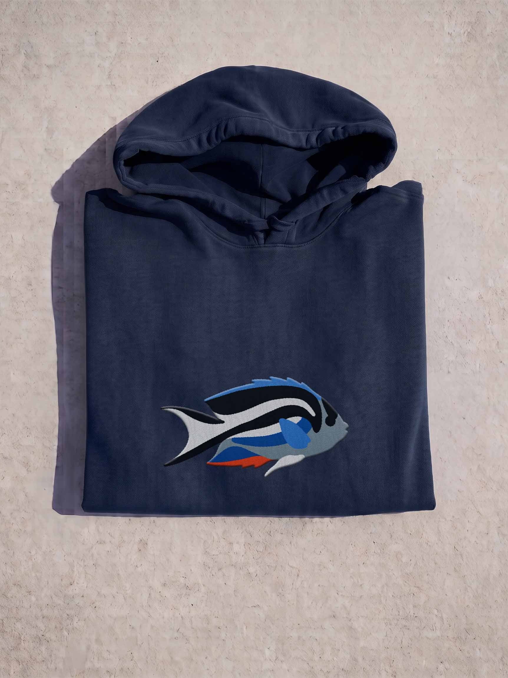 Bellus Angelfish Embroidered Hoodie | Saltwater Reef Aquarium & Ocean Lover Apparel product image (1)