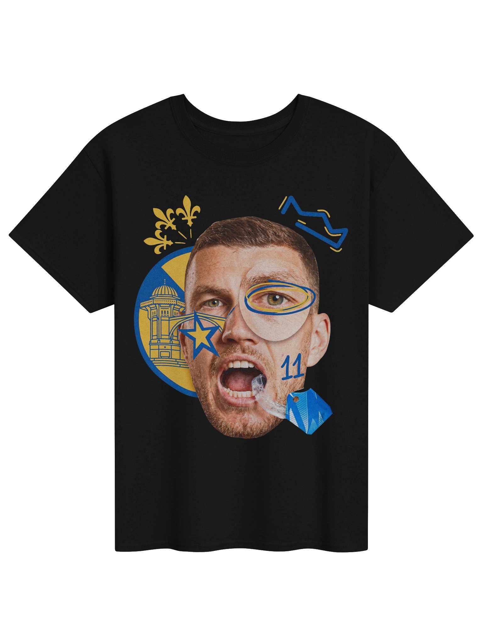 Bosnian "Dzeko" Football Icon T-Shirt product image (1)