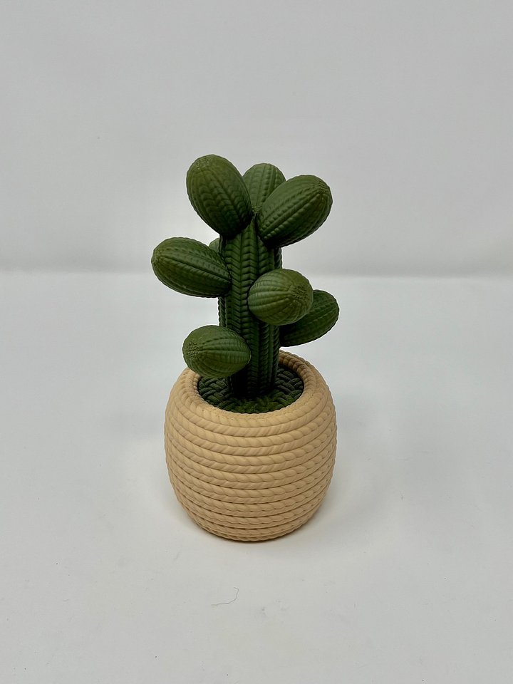 Knitted Cactus with Storage (3D Printed) product image (1)